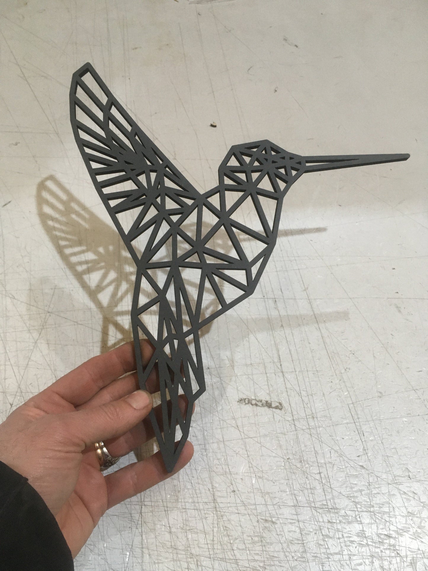 Ave Colibri personalizado de madera para decoración de pared