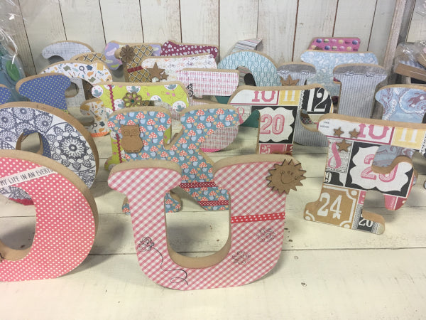 Letras de madera infantiles para decorar