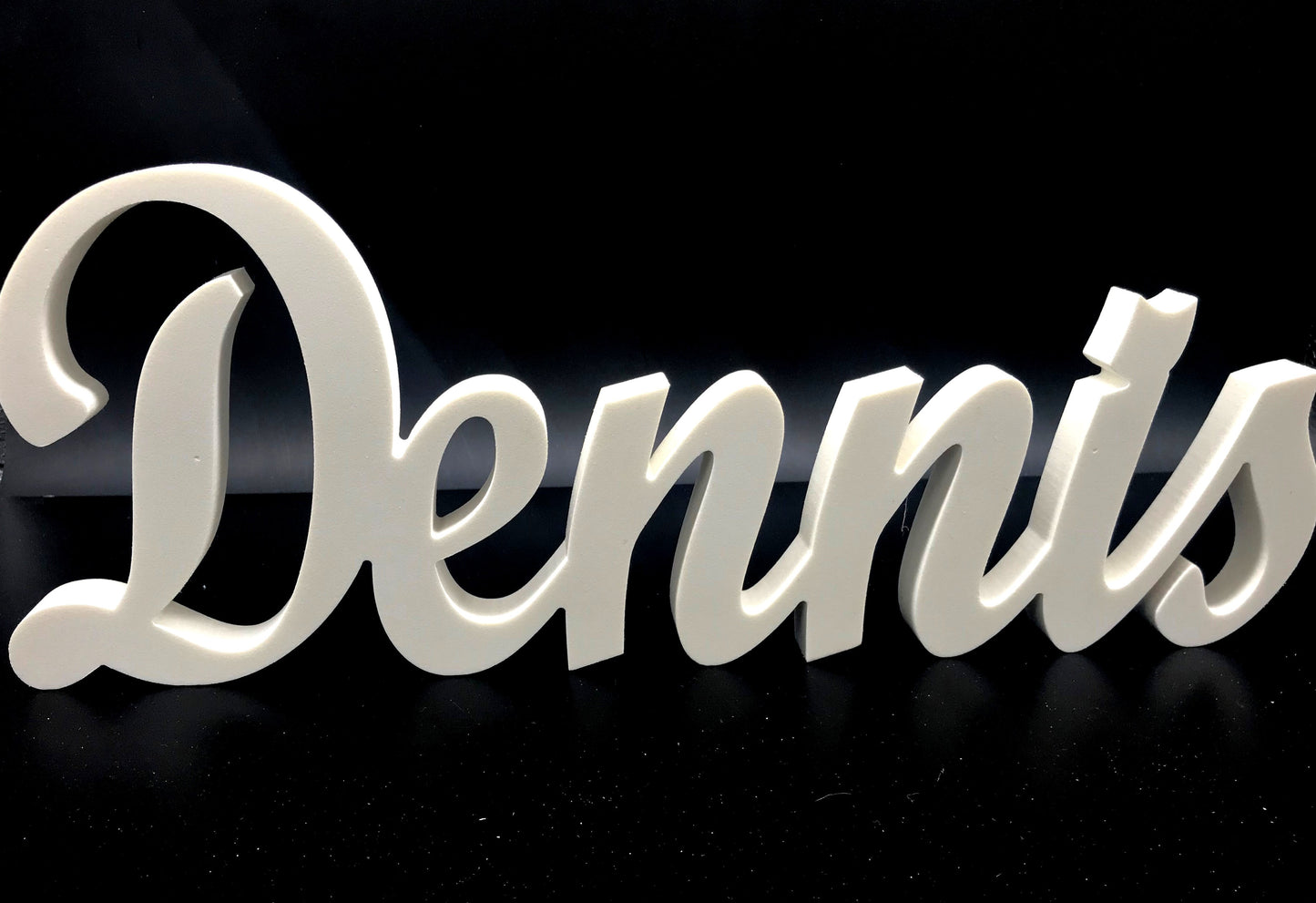 Nombre personalizado de plástico blanco resistente para decoración interior o exterior