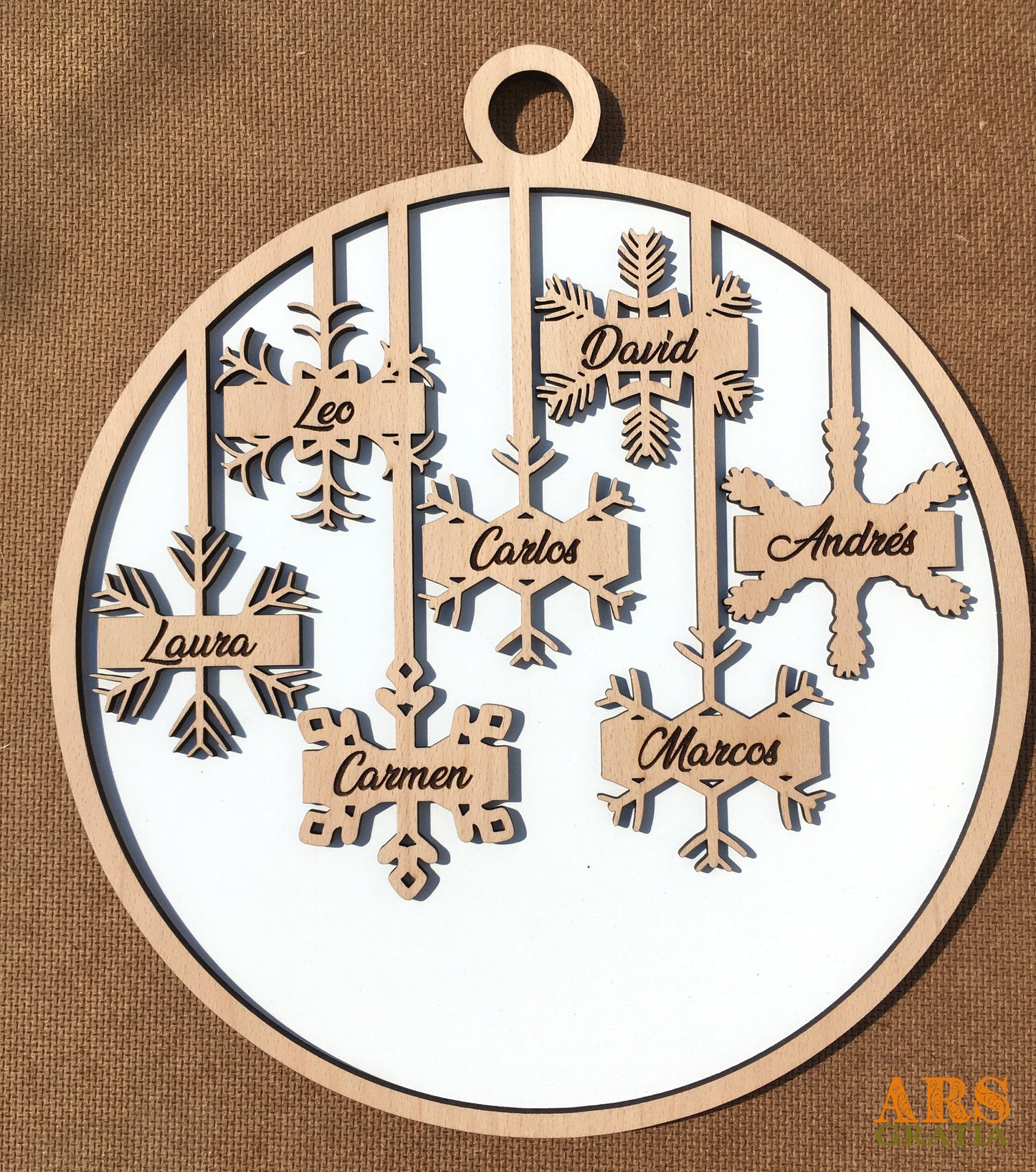 bola personalizada de navidad familiar regalo ideal 2021