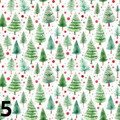 Fondo navidad abetos y pinos