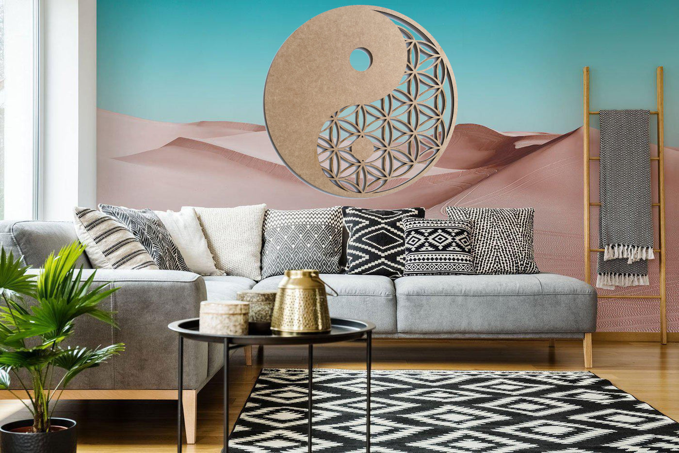 Madera con ánima: Mandalas de pared (Grandes)