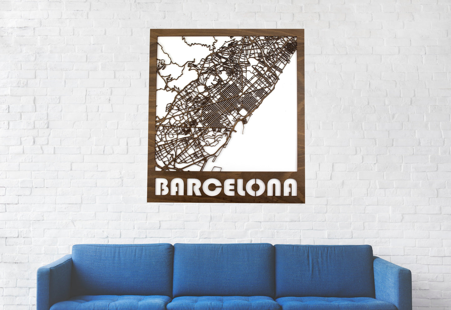 Mapa 3D callejero de Barcelona