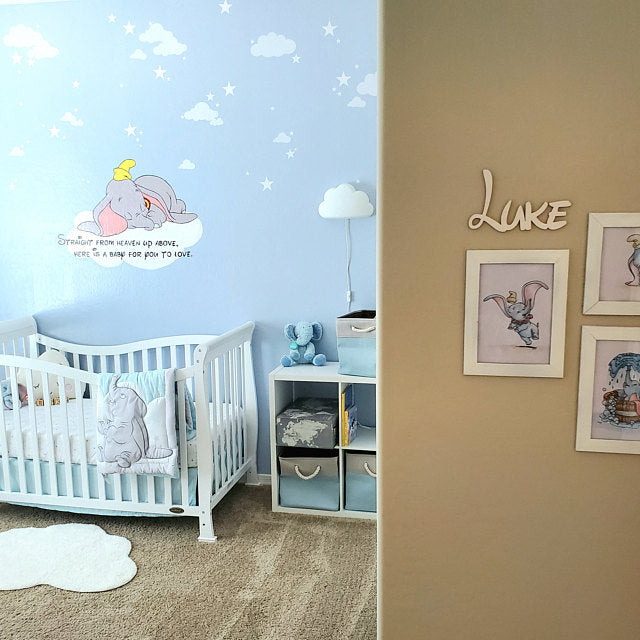 Nombre infantil personalizado de madera tipo "Disney" para bebes y niñas niños