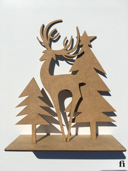 Forêt magique, décoration de noël