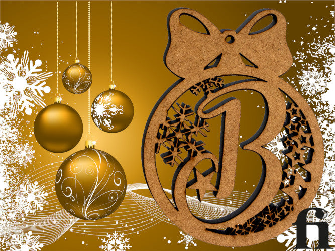 Boules de Noël personnalisées avec initiales