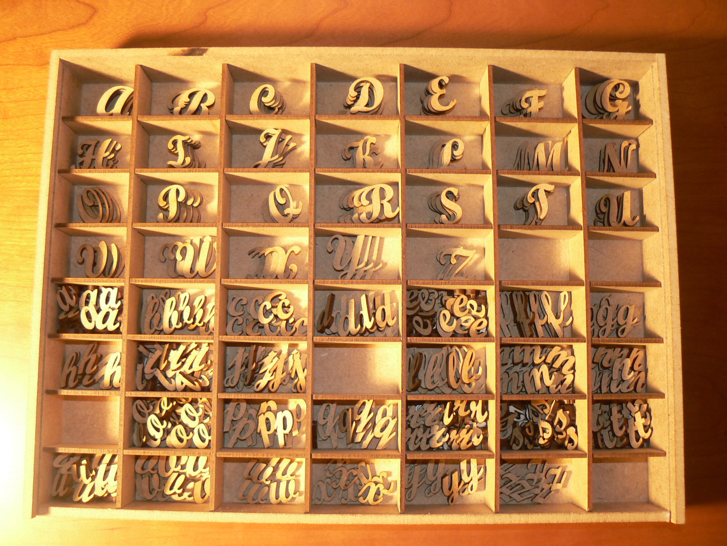 Cajas de Letras de madera