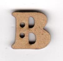 Botones letras de madera