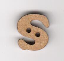 Botones letras de madera