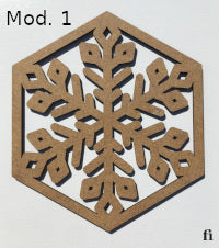 Copos de nieve posa-vasos