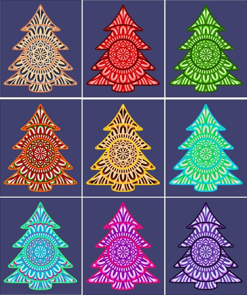 Arbre de noël en couches