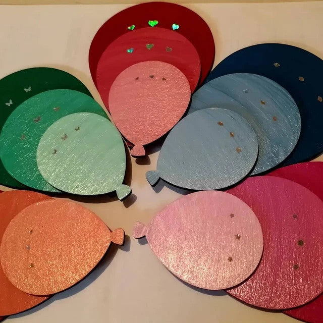 Montgolfières en bois à décorer