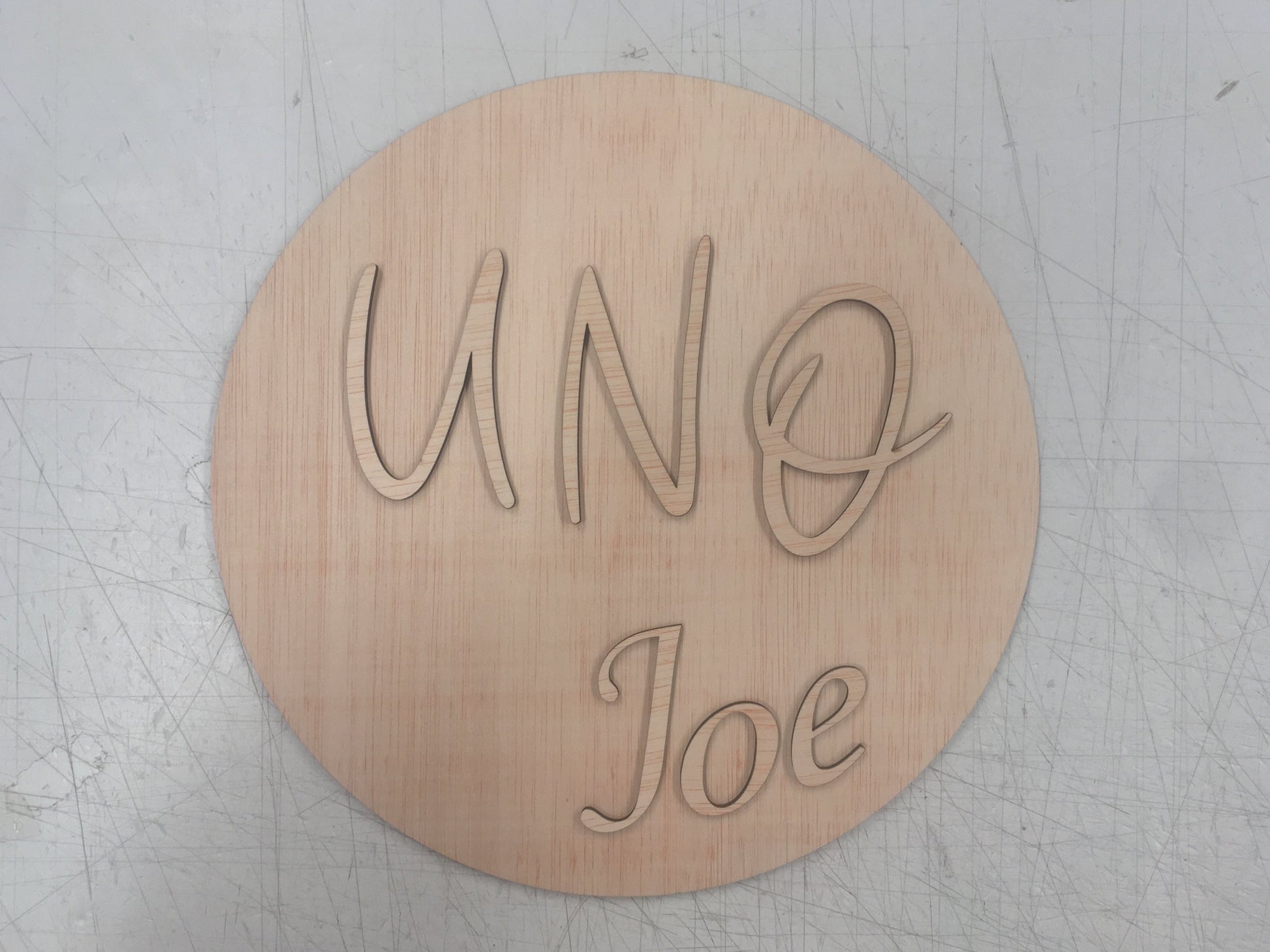 Nombre de madera personalizado