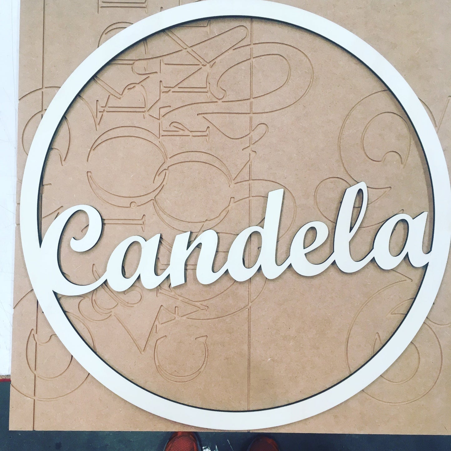 Nombre personalizado de madera