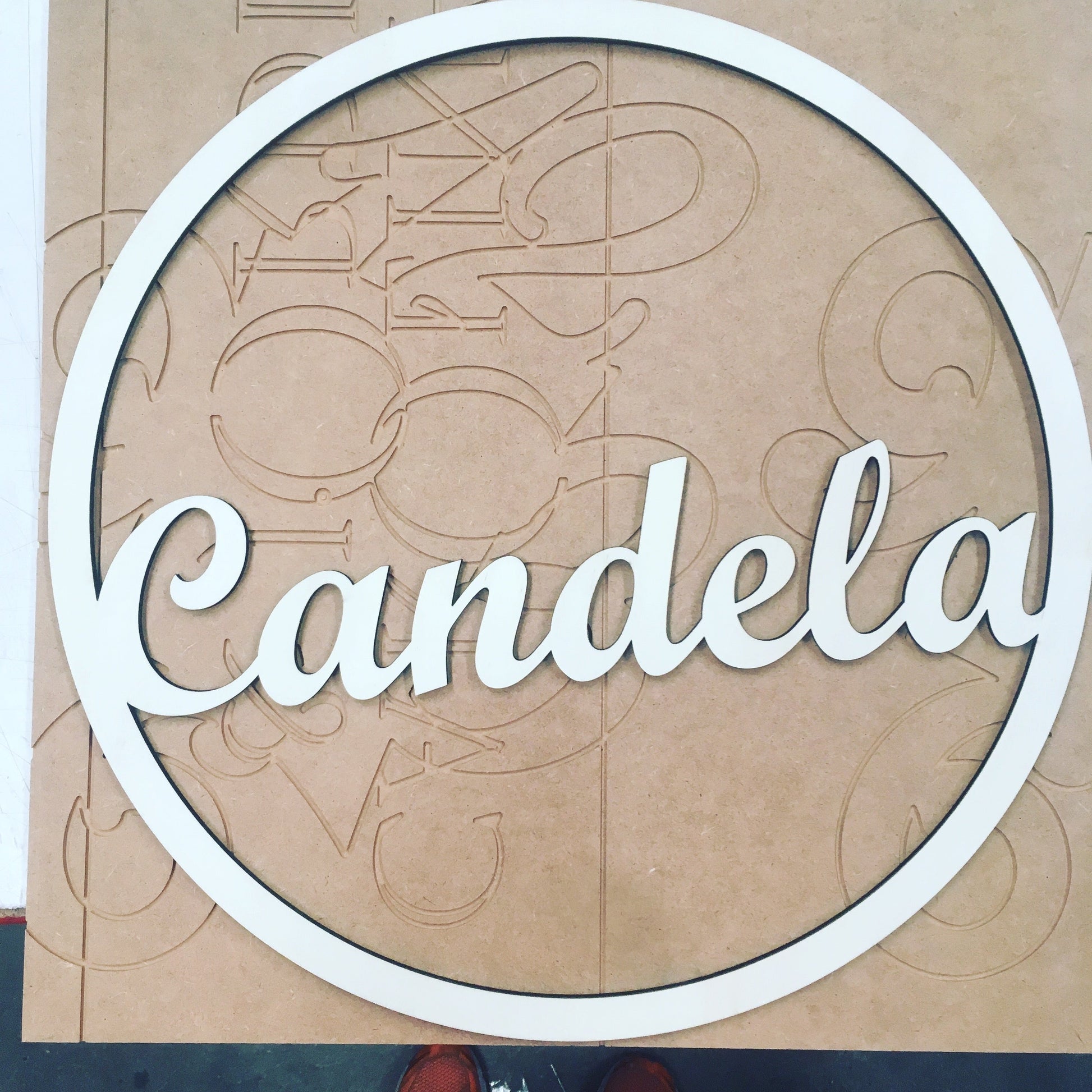 Nombre personalizado de madera