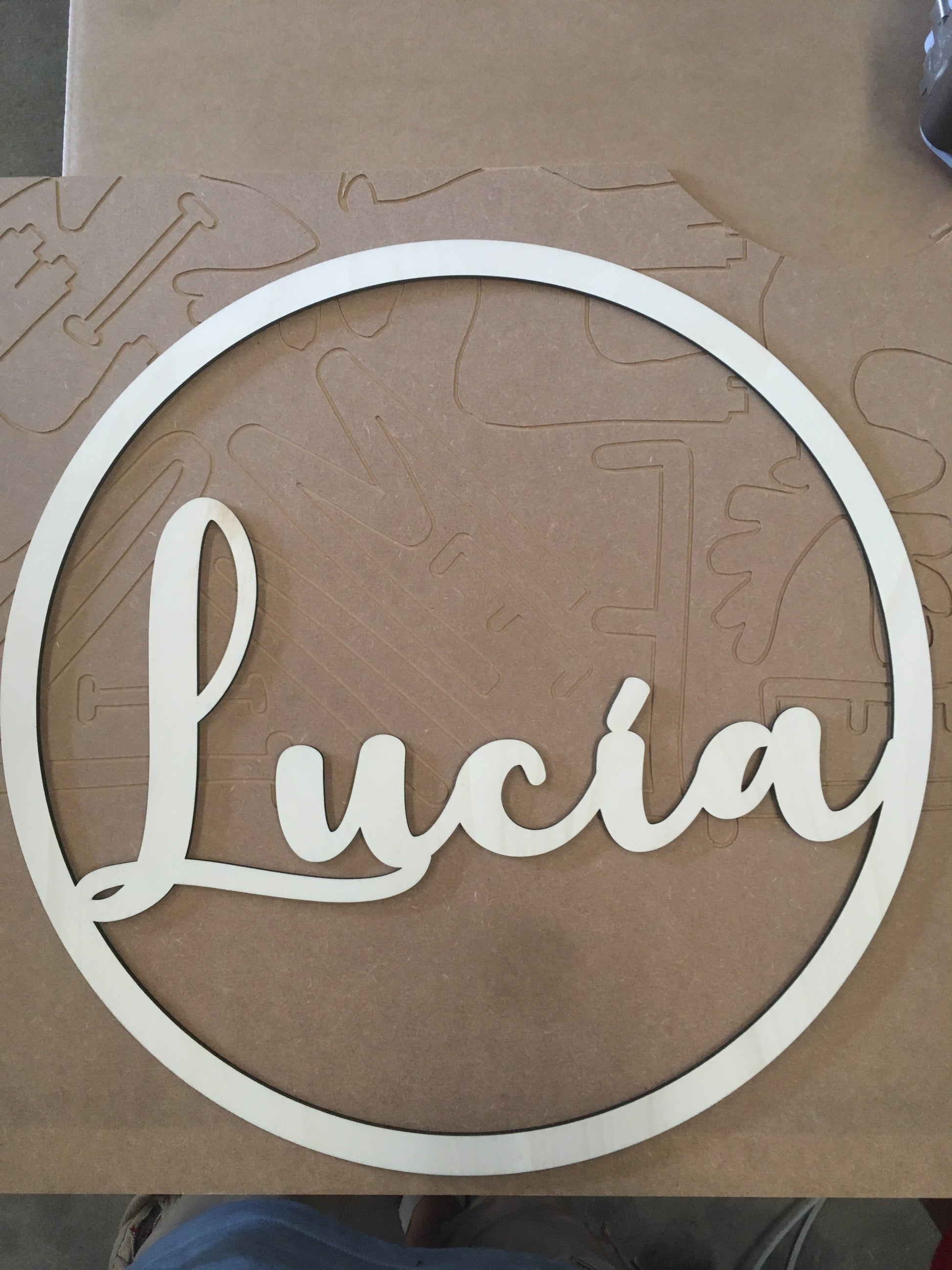 Nombre en madera para regalar