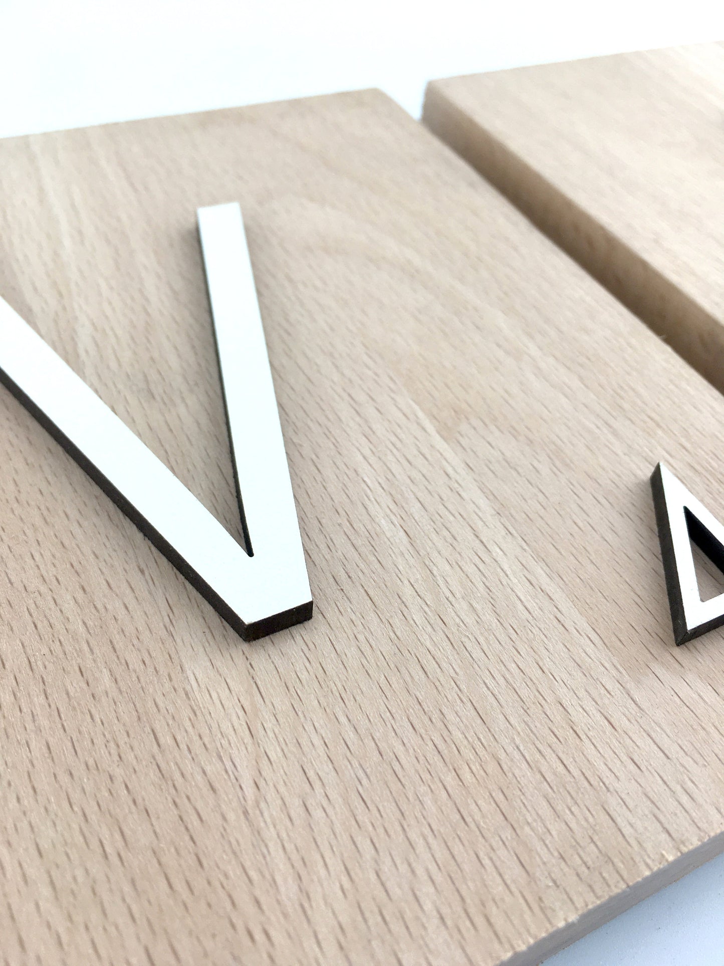 Letras decorativas Scrabble grandes de madera natural