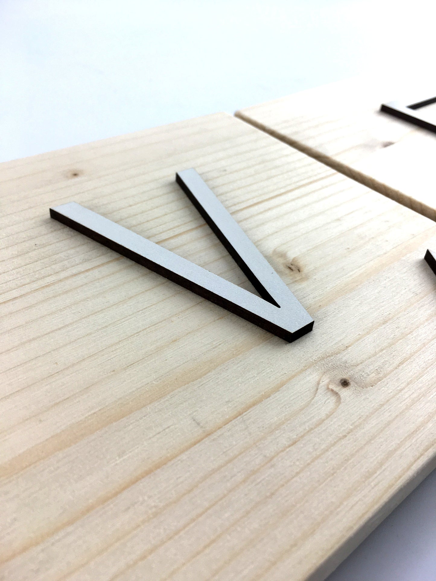 Letras decorativas Scrabble grandes de madera natural