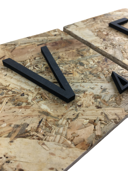 Letras decorativas Scrabble grandes de madera natural