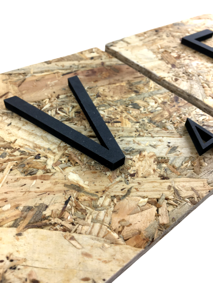 Letras decorativas Scrabble grandes de madera natural