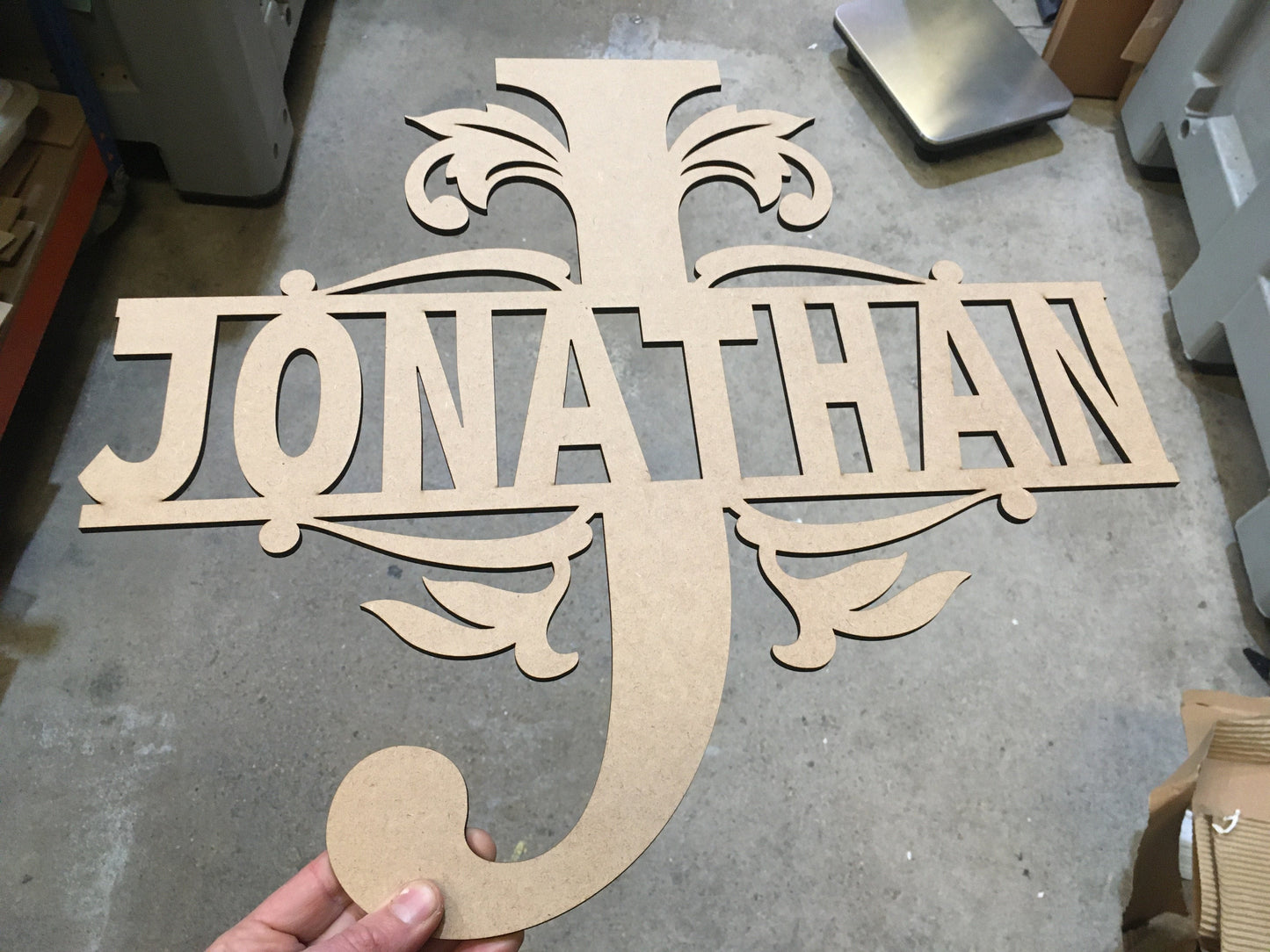 Nombre personalizado con inicial