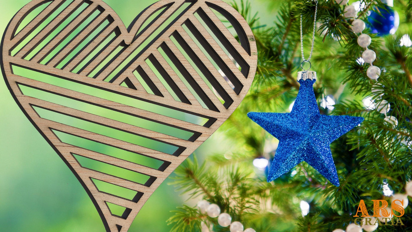 Adorno navideño navidad corazón