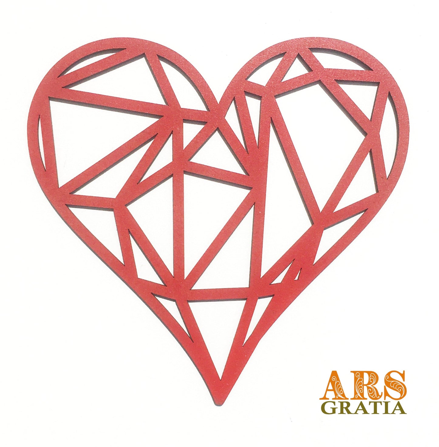 Adorno corazón decoración de pared en madera personalizable