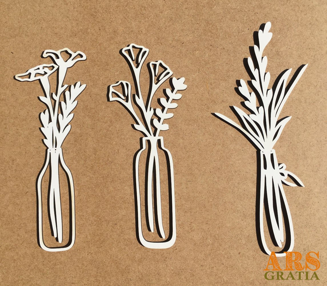 decoración vegetal de madera natural blanca