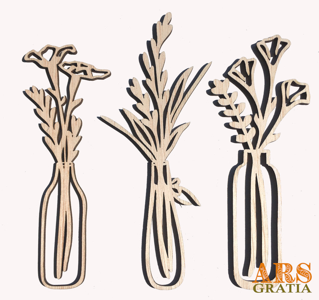 flores secas de madera para pared