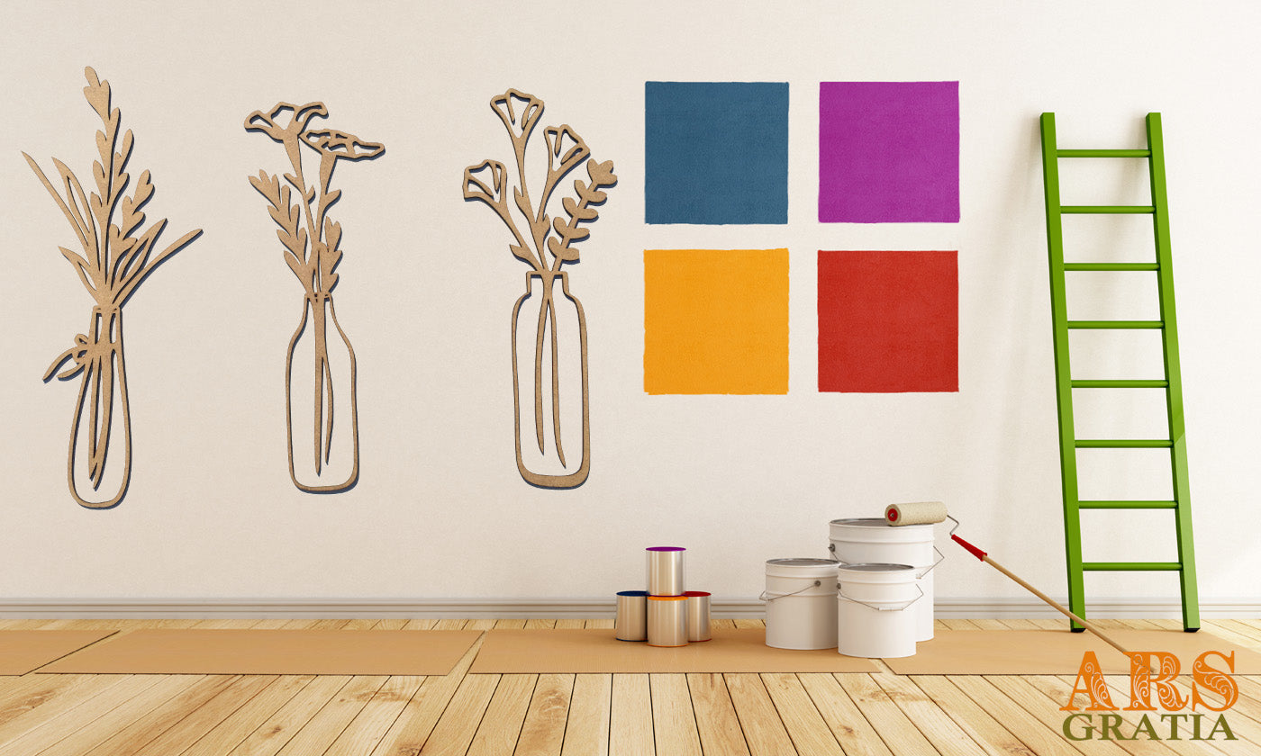 flores de madera deocrativas para pintar