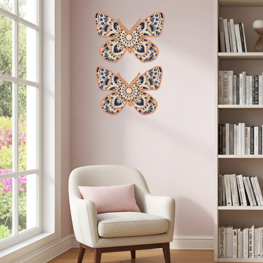 Animales mandalas de 3 capas (58 cms)