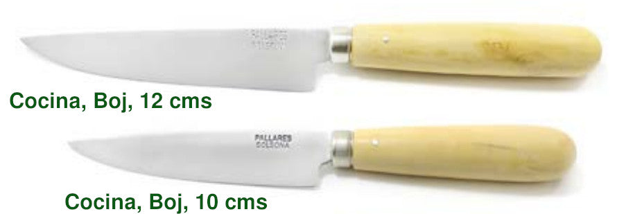 Cuchillos Pallarès Solsona de cocina para la mesa, personalizables