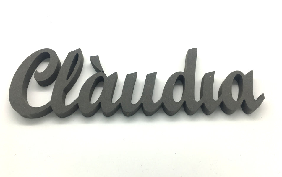 Nombre personalizado de plástico negro resistente para decoración interior o exterior