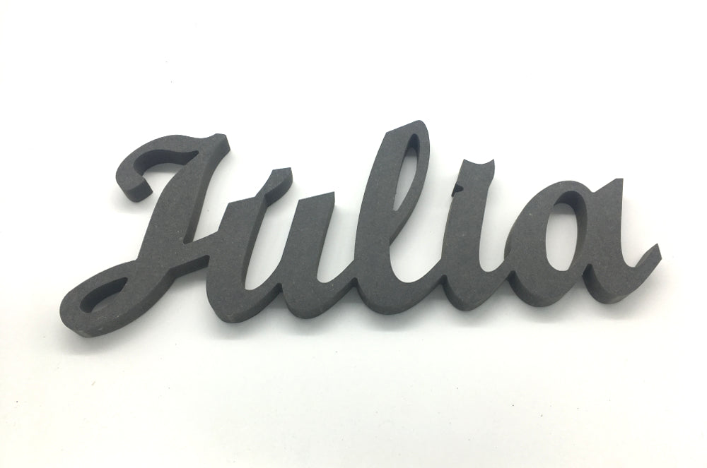 Nombre personalizado de plástico negro resistente para decoración interior o exterior