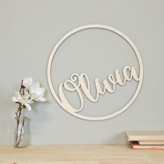 Decoración de pared con nombre personalizado