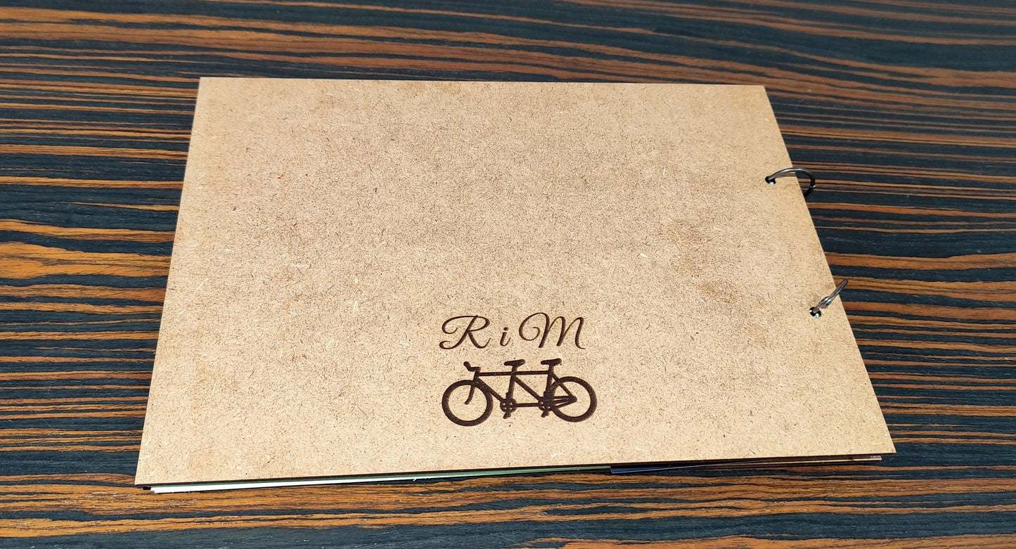 Álbum de madera - libro de firmas personalizable