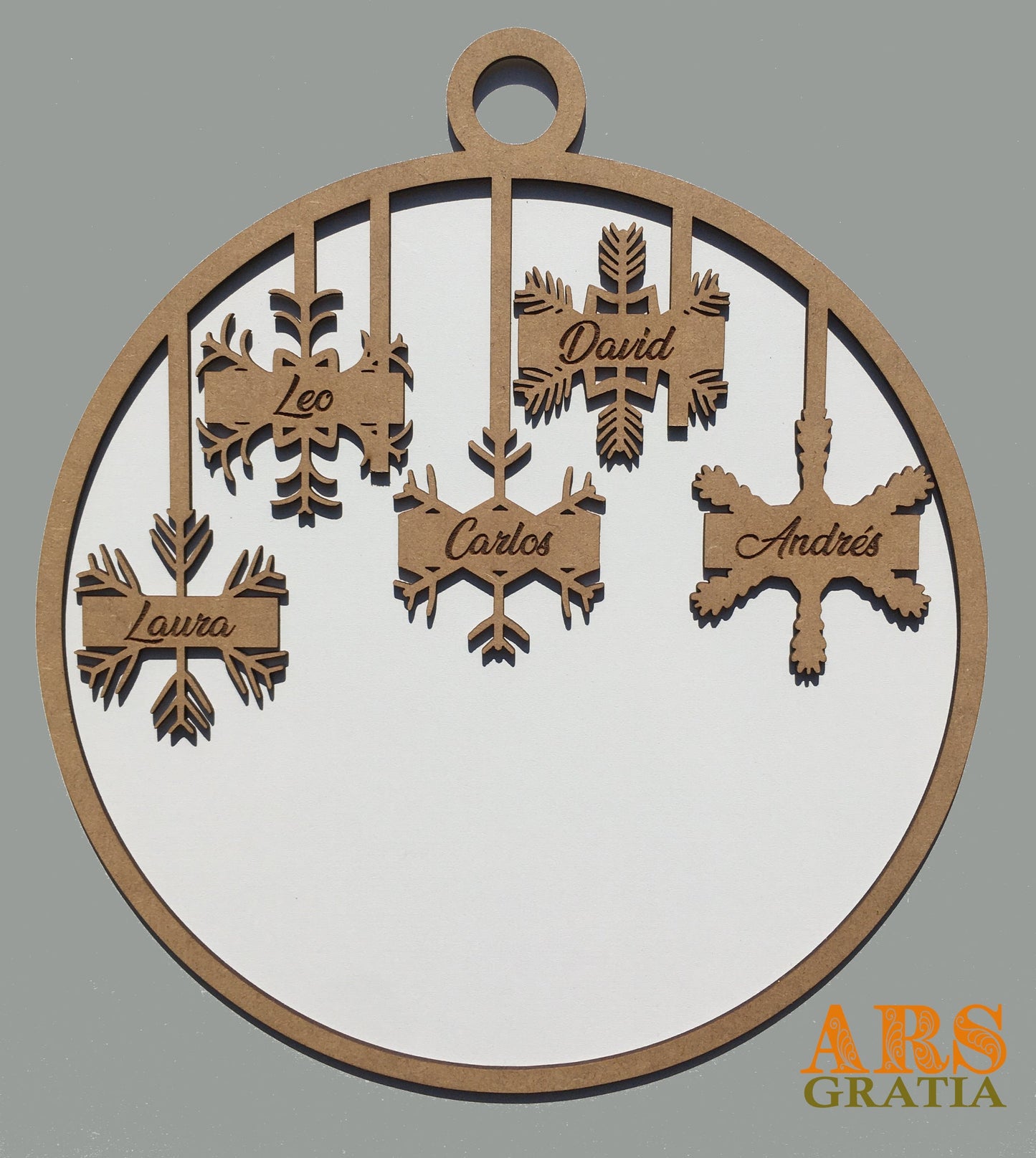 Bola de Navidad personalizada familiar