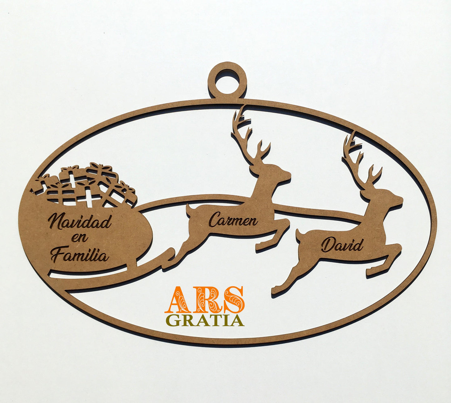 Bola de Navidad personalizada familiar