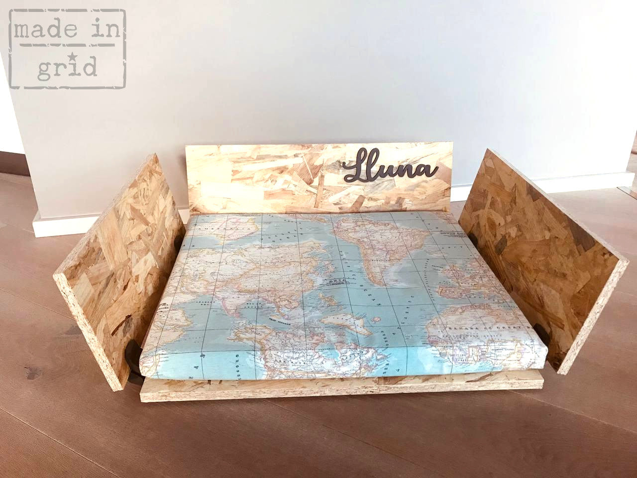 Cama personalizada con nombre para mascotas, perros, gatos