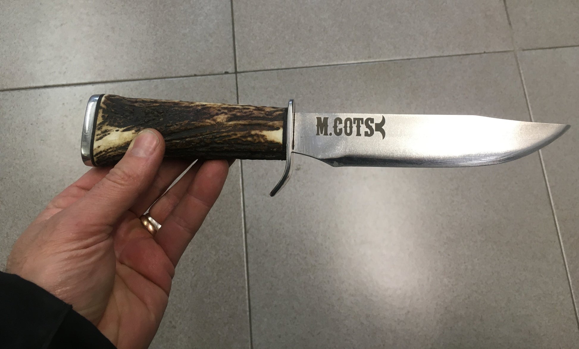 Navaja caza cazador marcada con nombre personalizado