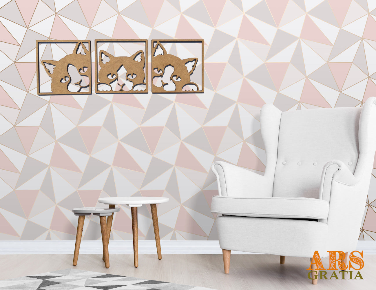 Cuadro de pared con gatos