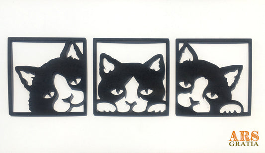 Cuadro de pared con gatos