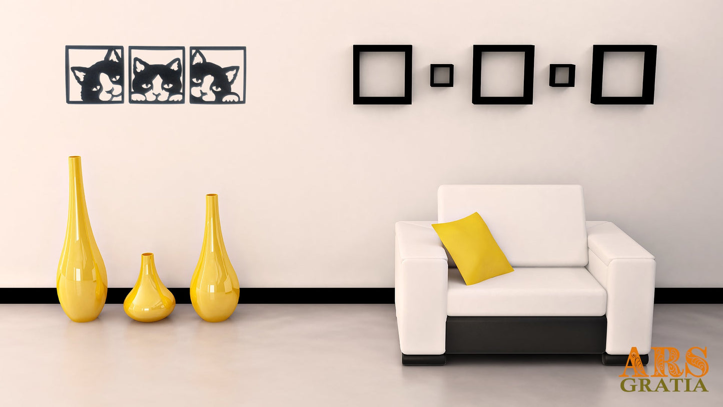 Cuadro de pared con gatos