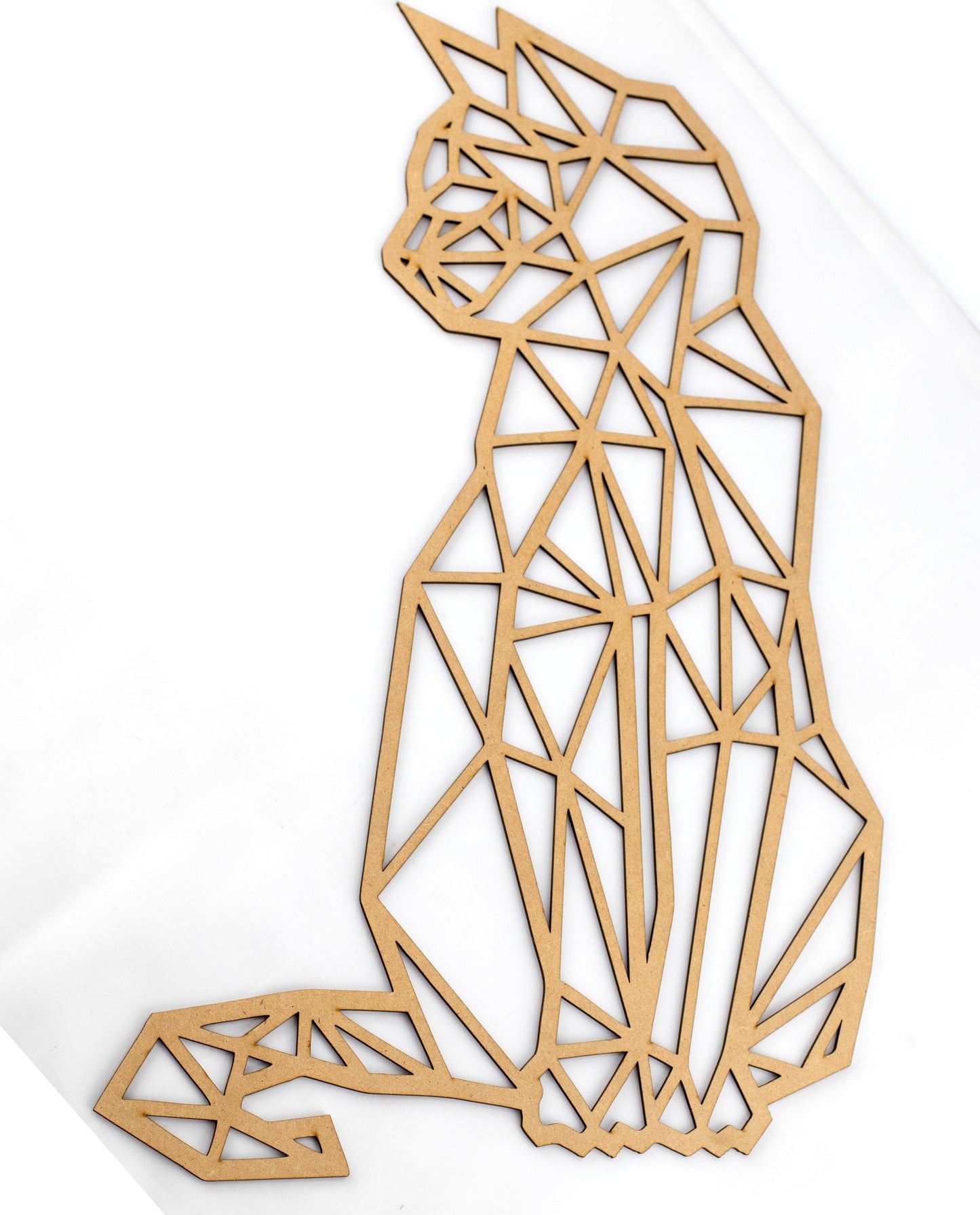 Gato personalizado de madera para decoración de pared