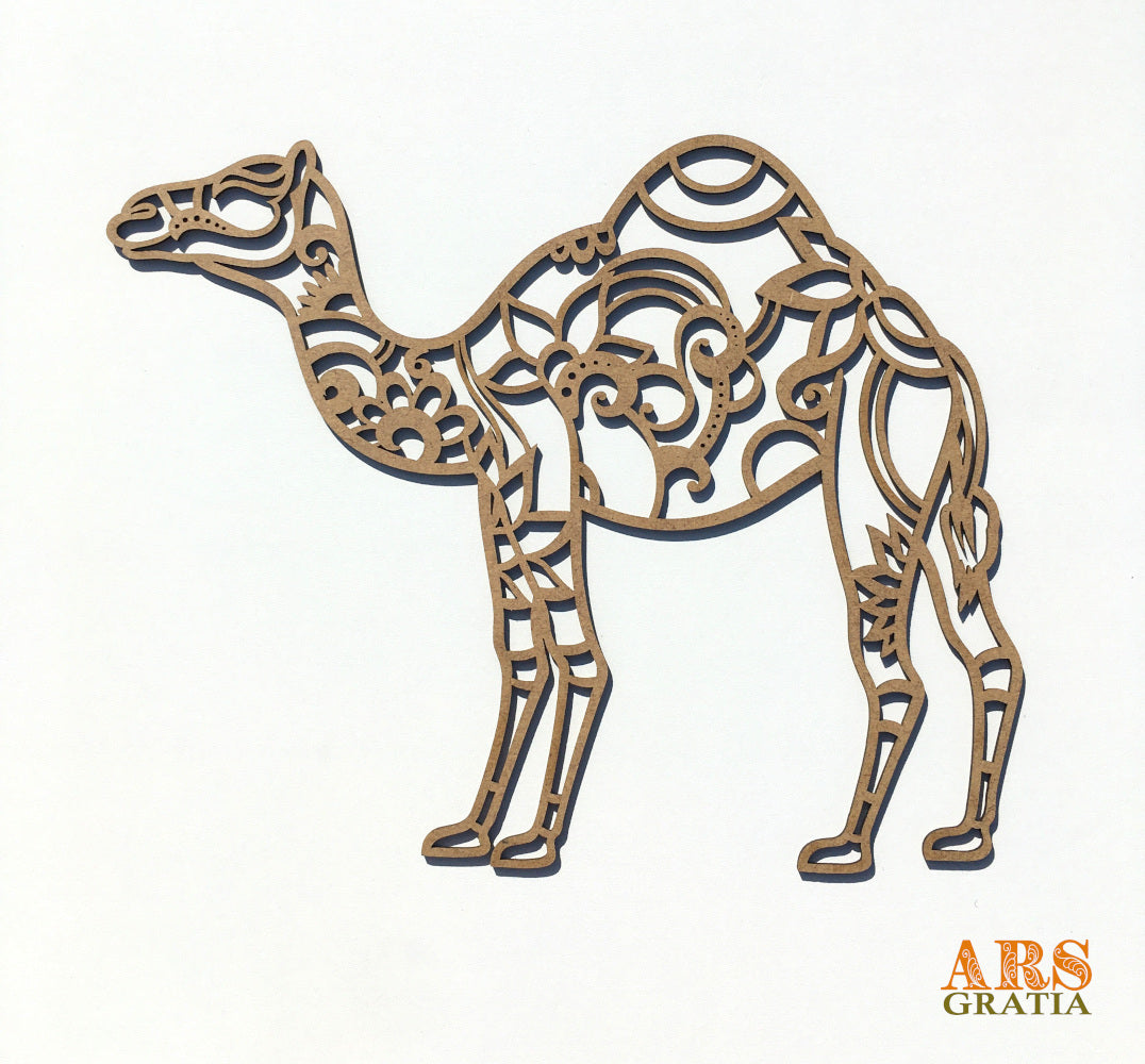 Dromedario Camello - Animal geométrico decoración de pared Wall Art