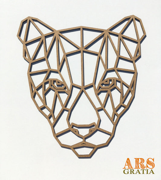 Pantera - Animal geométrico decoración de pared Wall Art
