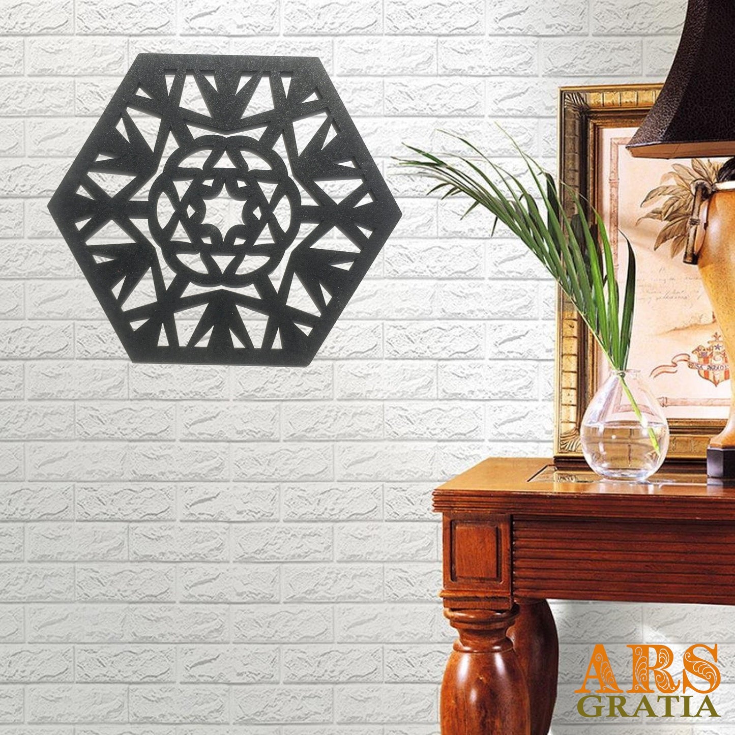 Copos de nieve de madera para decoración de pared