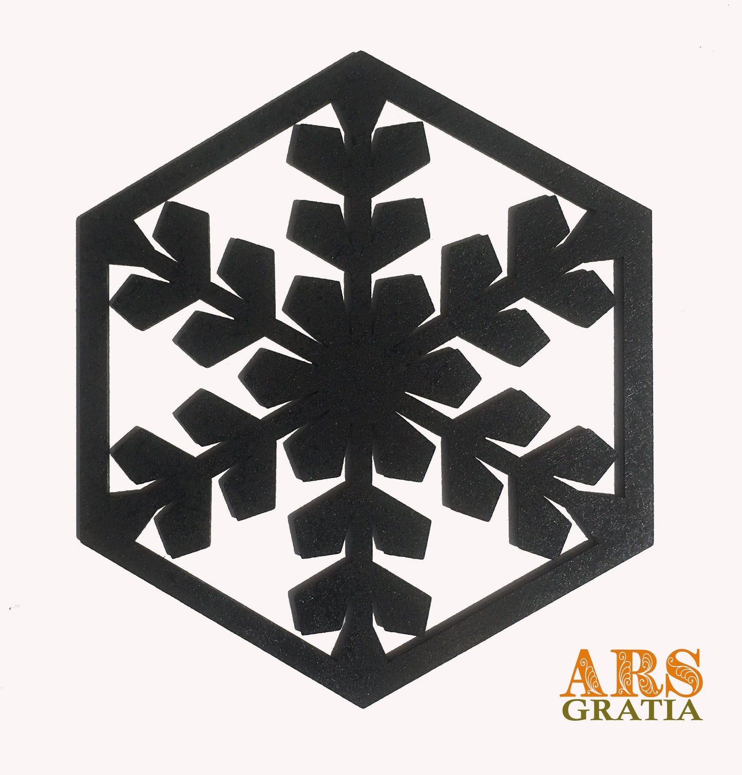 Copos de nieve de madera para decoración de pared