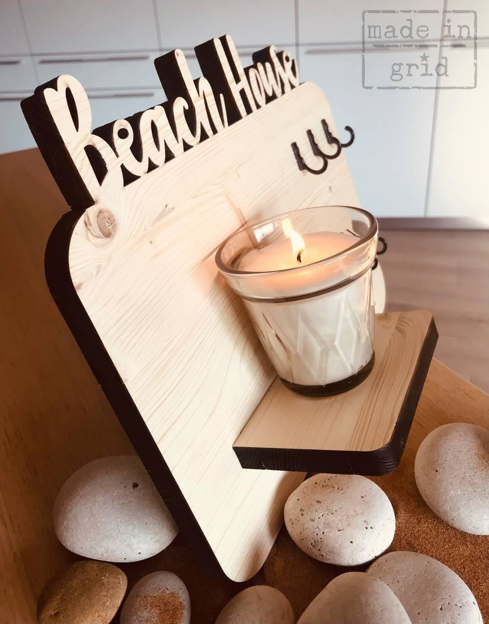 Llavero de pared de madera personalizado