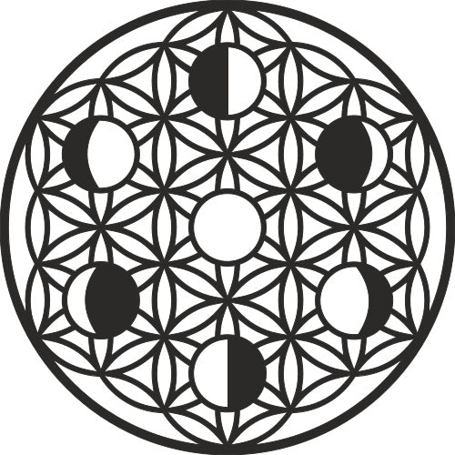 Madera con ánima: Mandalas de pared (Grandes)